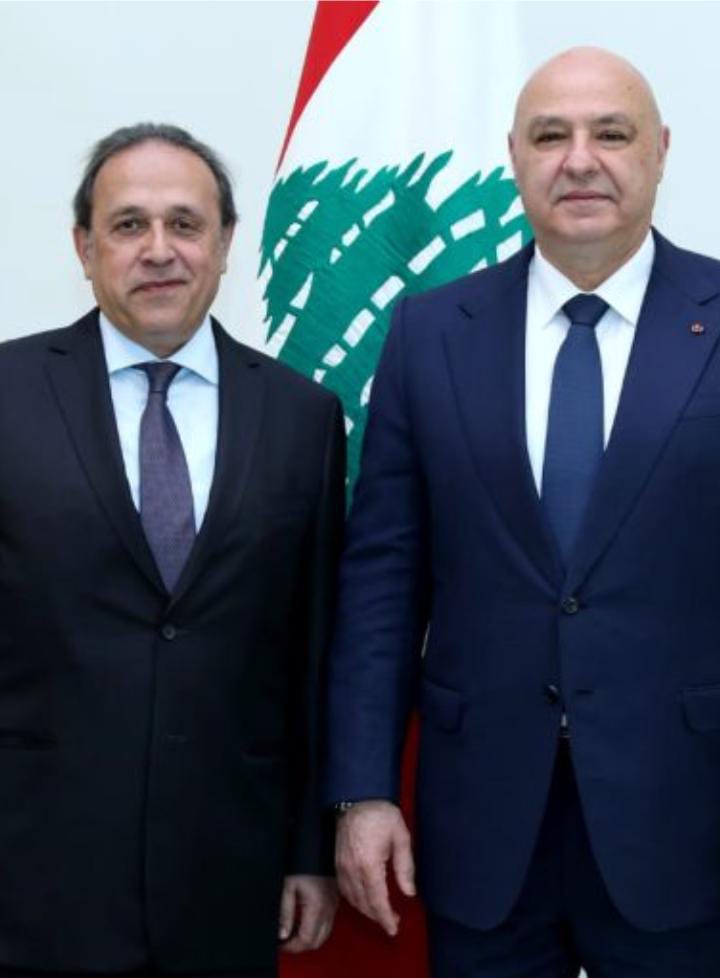 IMG-20250603-WA0062 الرئيس جوزيف عون مستقبلا المهندس فادي سماحه..